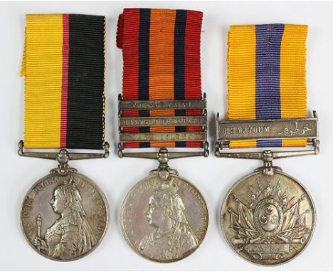 A Queen Sudan Medal trio to 2947 Serg't T. Hagger 21st L'crs, comprising QSM, and QSA to 2108 1st Cpl Tpr T. W. Hagger, S.A.C