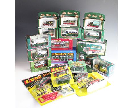 A collection of Corgi Eddie Stobart die-cast vehicles, to include CC19904 curtainside trailer, Corgi Classics 18801 Bedford M