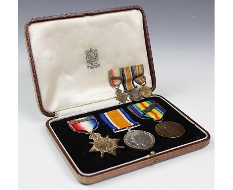 A World War One British Expeditionary Force medal trio to 9946 Captain C. W. Shepard 5th Lond R, comprising 1914 Star with 5t