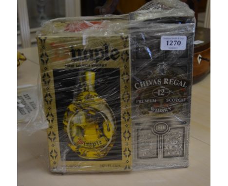 A boxed Chivas Regal 12 year old premium Scotch whisky to/w boxed Dimple Haig blended Scotch whisky (2)