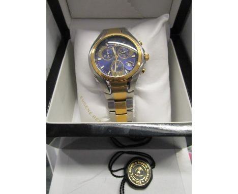 A Eugene Renard Chronograph gents wristwatch, boxed 