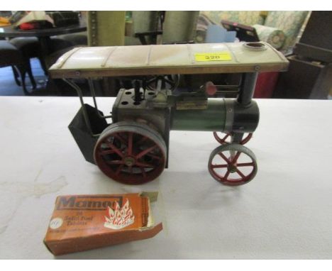 A Mamod Teia steam fired model traction engine 