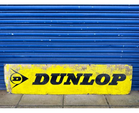 A Dunlop rectangular enamel sign, 72 x 18".