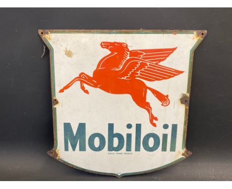 A Mobiloil flying Pegasus enamel sign, 15 x 15". 