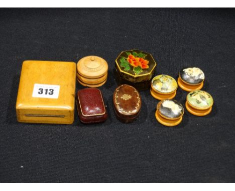 A Collection Of Antique & Other Patch Boxes