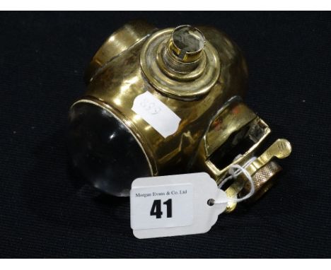 A 1920s Brass Torpedo Car Side Light