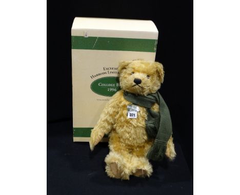 A Boxed Harrods Retailed Steiff College Bear