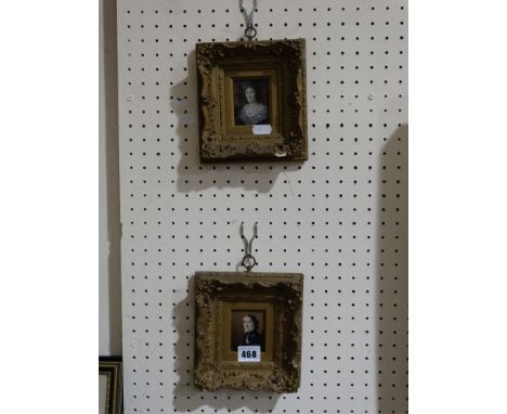 A Pair Of 19th Century Portrait Miniatures