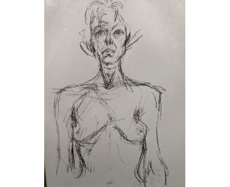 § Alberto Giacometti (1901-1966) Annettelithograph 25 x 18.5cmThere are no visible signs of a signature. The paper has yellow
