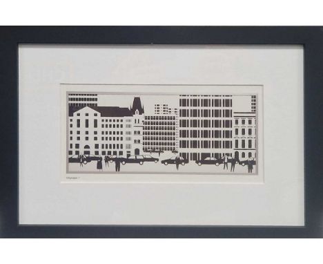 § Julian Opie (1958-) Cityscape ?inkjet print11 x 22.5cm