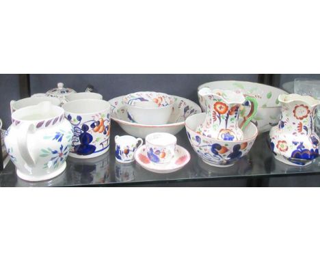 Large quantity of 19th century lustreware, mainly Allerton's. Approx 35, mugs, plates, jugs etc to include Wedgwood basalt it