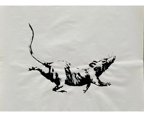 BANKSY (Né en 1974)GDP Rat, 2019.Sérigraphie sur papier de 50 g/m.39,4 x 51,3 cm (Non encadré).Accompagné du COA.