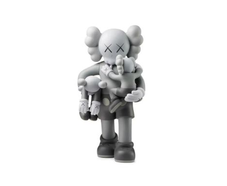 KAWS (Né en 1974) X MEDICOMTOY. Clean (Grey).2018. Sculpture en résine. Edition Medicom Toy, Tokyo. Cachet de l’artiste sous 