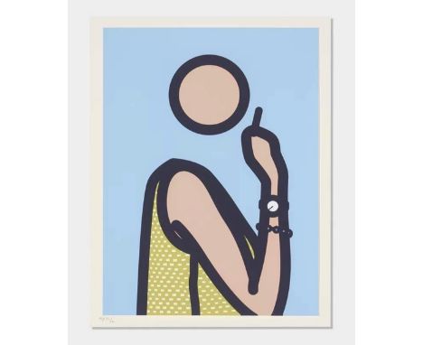 Julian OPIE Ruth with a cigarette 2, 2005. Impression lambda sur papier archivage. Ediction de 250 exemplaires. 42 x 32 cm 