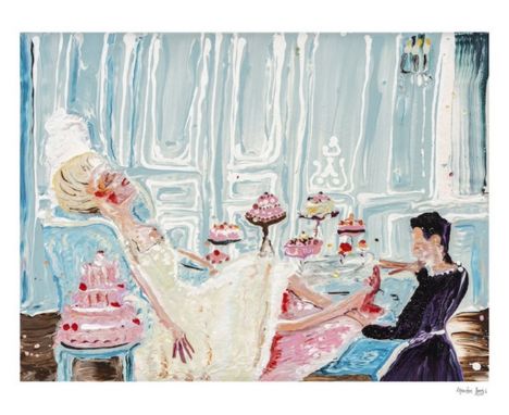Genieve FIGGIS (Né en 1972) Marie Antoinette's cakes. Lithographie en couleur sur papier. Signée et numérotée sur 80 exemplai