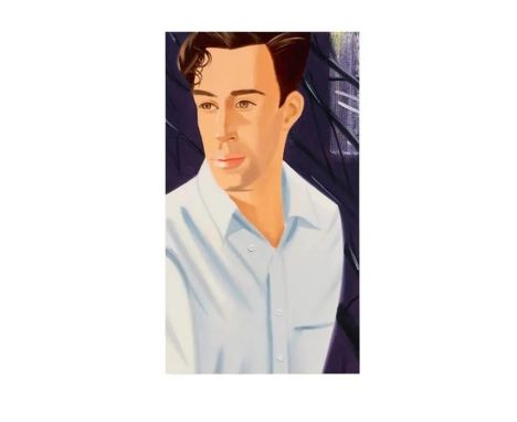 Alex KATZ (Né en 1927) White Shirt (Vincent 1),2021. Epreuve Offset couleur sur papier. Signé et numéroté sur 50 exemplaires.