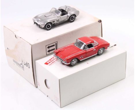 A Franklin Mint and Danbury Mint 1/24 scale boxed precision diecast group, to include a Franklin Mint 1/24 scale Shelby Cobra