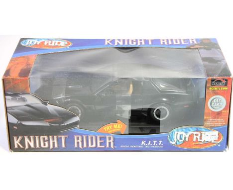 Joy Ride RC2 1/18th scale diecast model of Knight Rider, finished in black and housed in the original window display box 