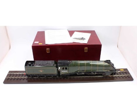 Bowande of China, No.G208 G Scale brass factory-built gas-powered live steam model of a British Class A4 4-6-2 Locomotive and