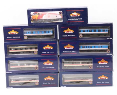 A Bachmann 00 gauge locomotive and passenger stock group, nine examples to include a Bachmann No. 32-751 Virgin Trains Scott 