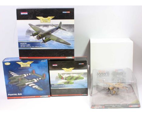 Corgi Aviation Archive 1/72nd scale boxed aircraft group, 4 examples, all appear as issued to include reference numbers AA367