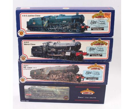 A Bachmann 00 gauge boxed locomotive group, four examples to include a No. 31-152 Western Australia Jubilee Class locomotive 