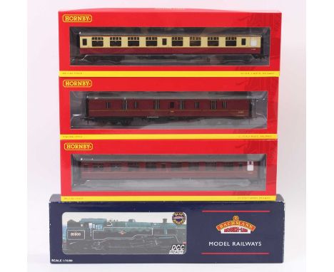 Bachmann and Hornby 00 Gauge locomotive and stock group, to include Bachmann 32-357 4MT Standard No.80079 BR Black locomotive