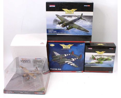 Corgi Aviation Archive 1/72nd scale boxed aircraft group, 4 examples, all appear as issued to include reference numbers AA367
