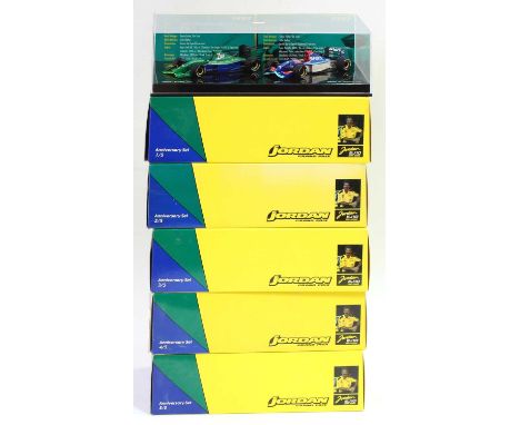 Minichamps 1/43rd scale Formula 1 "Jordan Grand Prix" Anniversary Set of 5 with each containing 2 models covering 10 years of