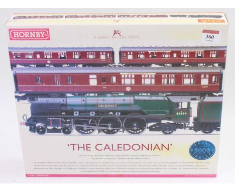 R2306 Hornby Trainpack 'The Caledonian' comprising Coronation class loco &amp; tender BR lined green 46244 'King George VI' &