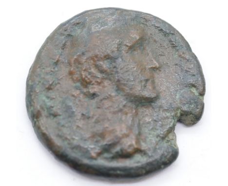 Roman Antoninus Pius As with rare temple reverse. P&amp;P Group 1 (£14+VAT for the first lot and £1+VAT for subsequent lots) 