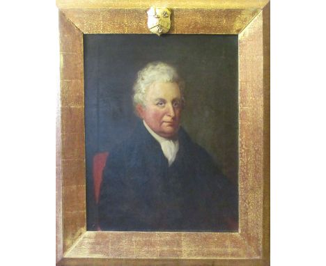 20TH CENTURY SCHOOL, 'Portrait of a gentleman', oil on canvas, 62cm x 51cm, framed.