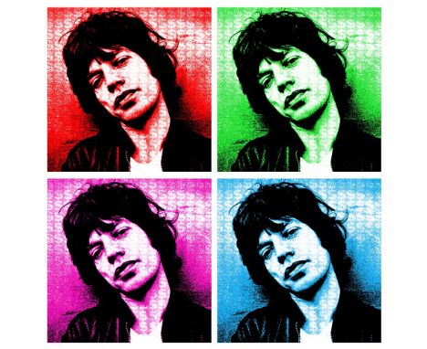 DOLLARSANDART, 'Mick Jagger', from the 'Di$ruptive$' collection, German etching, AP signed, titled and numbered, 60cm x 60cm,