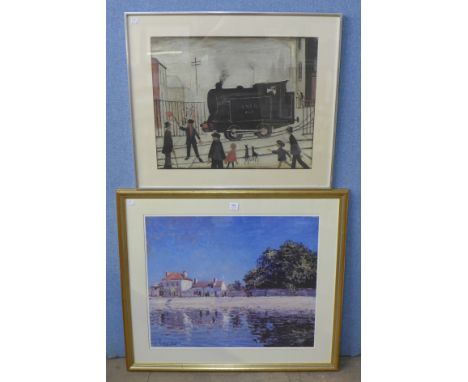 A L.S. Lowry print and one other