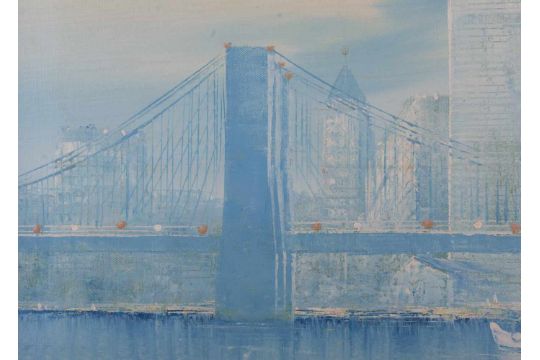 Giacomo Jhd Twin Towers New York Gemalde Ol Leinwand 41 Cm X 51 Cm Rechts Unten Signiert