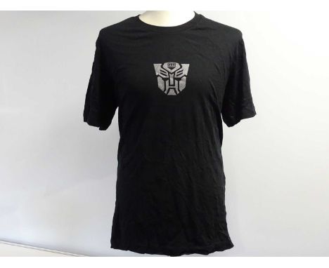 TRANSFORMERS - Film / Production Crew Issued Clothing: - An 'XL' short sleeved, black stunt crew t-shirt together with a ligh