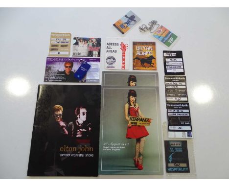 VARIOUS CONCERT ITEMS - to include tickets, VIP passes, backstage passes, lanyards for various bands and artists including TH