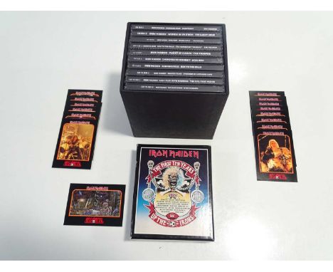 IRON MAIDEN - 'First Ten Years' CD box set comprising a series of ten CDs released between 24th February and 28th April 1990 