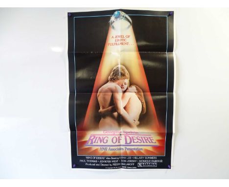 A quantity of adult film posters (UK Quad/ One sheets) - (10 in lot) titles include: Moral Love; Young Lady Chatterley; Count