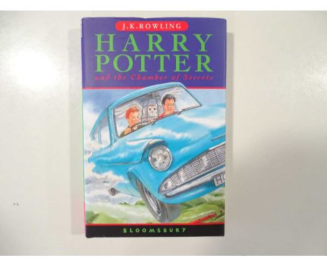 HARRY POTTER - a group of five hardback books from the HARRY POTTER series to include THE CHAMBER OF SECRETS (1998), THE PRIS