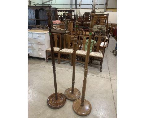 Three lamp standards