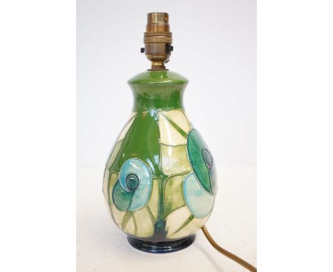 Moorcroft blue rose lamp (Sally Tuffin)