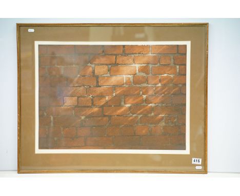 Terence Millington (b.1943) Wall 11, limited edition coloured etching, signed in pencil lower right, titled lower centre and 