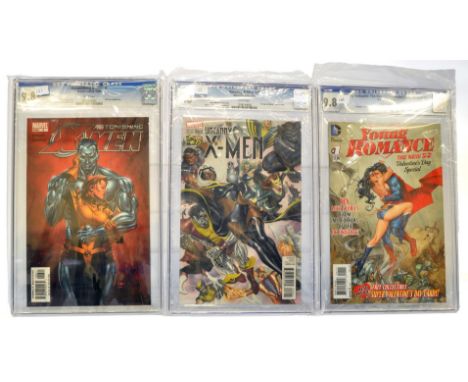 Graded Comic Books comprising a trio of issues to include; 1) Astonishing X -Men #6 - Marvel Comics 12/04 - Joss Whedon Story