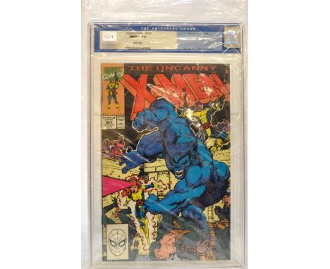 Graded Comic Book comprising Uncanny X-Men #264 - Marvel Comics 7/90 - Jim Lee Cover - Mike Collins Art - CGC Grade NM/MT 9.8