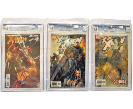 Graded Comic Books comprising a trio of issues to include; 1) X-Men Legacy #261 - Marvel Comics 3/12 - Christos Gage story. D