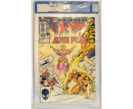 Graded Comic Book comprising  X-Men/Alpha flight #1 - Marvel Comics 12/85 - Paul Smith cover &amp; art. First appearance of t