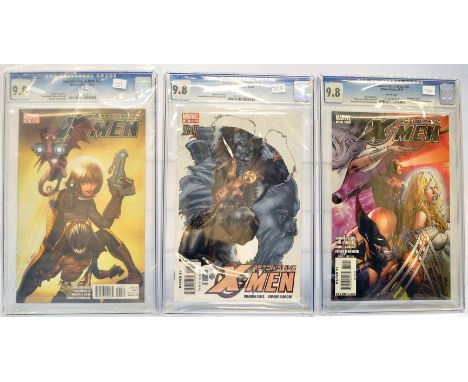 Graded Comic Books comprising a trio of issues to include; 1) Astonishing X-Men #42 - Marvel Comics 11/11- Christos Gage stor