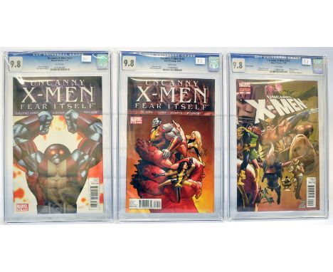 Graded Comic Books comprising a trio of issues to include; 1) Uncanny X-Men #543 - Marvel Comics - 11/11 - Kieron Gillen stor