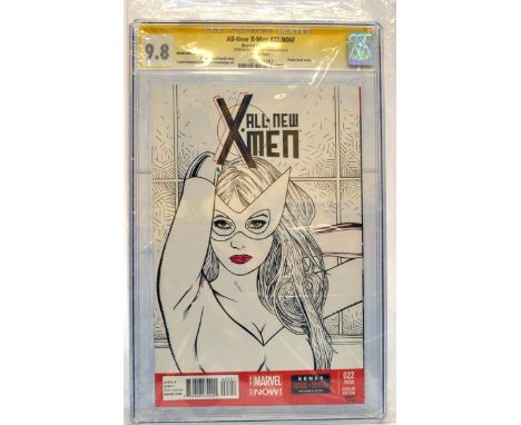Graded Comic Book comprising X-Men #22.now Sketch Cover - Marvel Comics 3/14 - Gary Parkin. CGC Qualified Grade 9.8 - White P